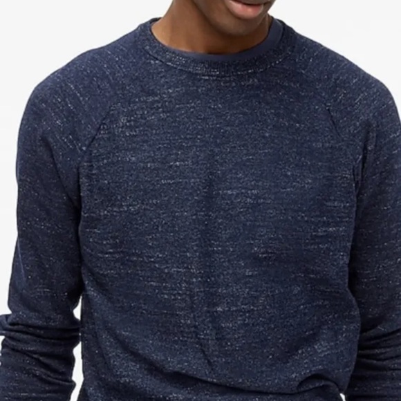 NWT Men's J. Crew Crewneck Cotton Blue Pullover Sweater Size Large - Picture 1 of 5